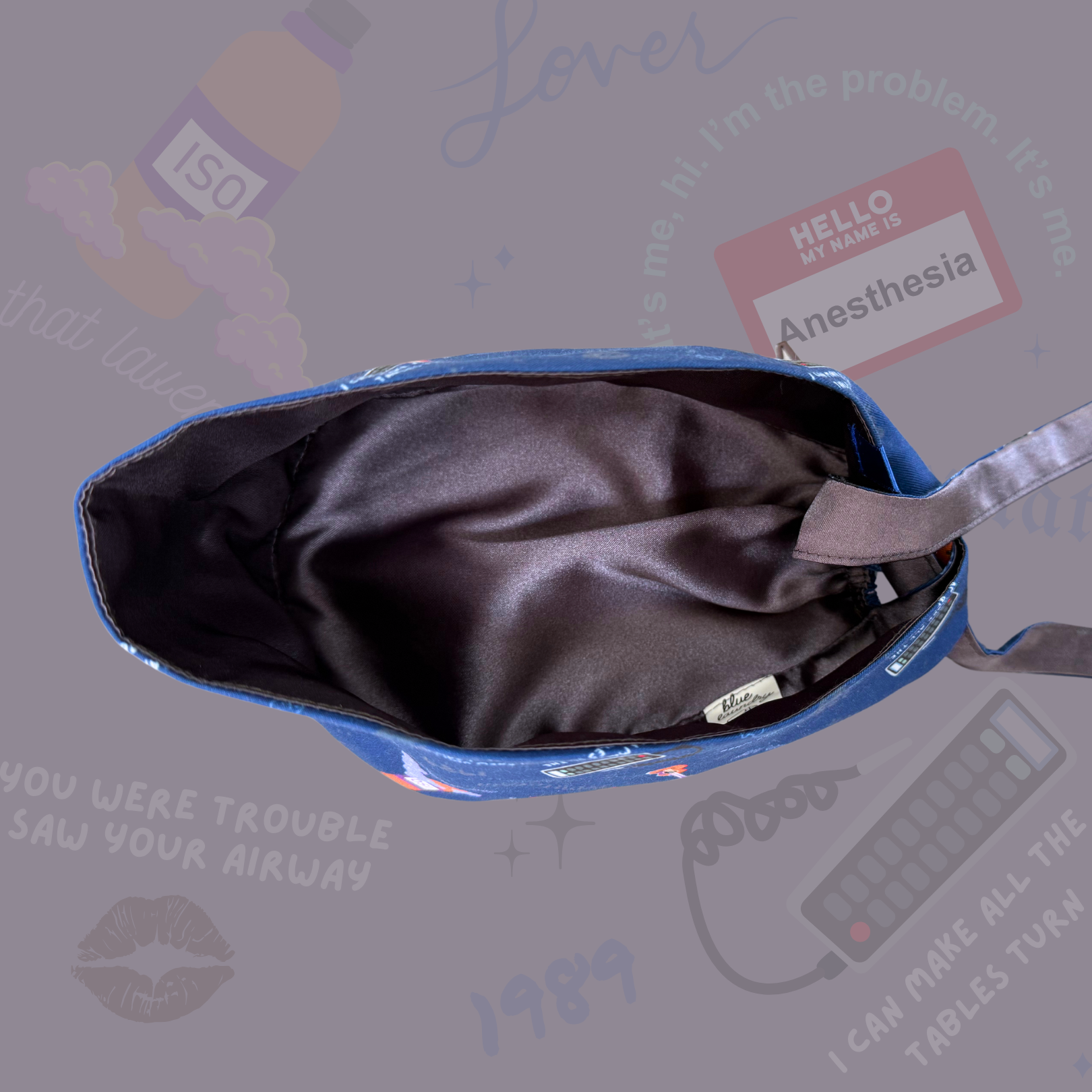 Men's Swifty Anesthesia 🌙 Dark Mode - Satin Lined Scrub Hat