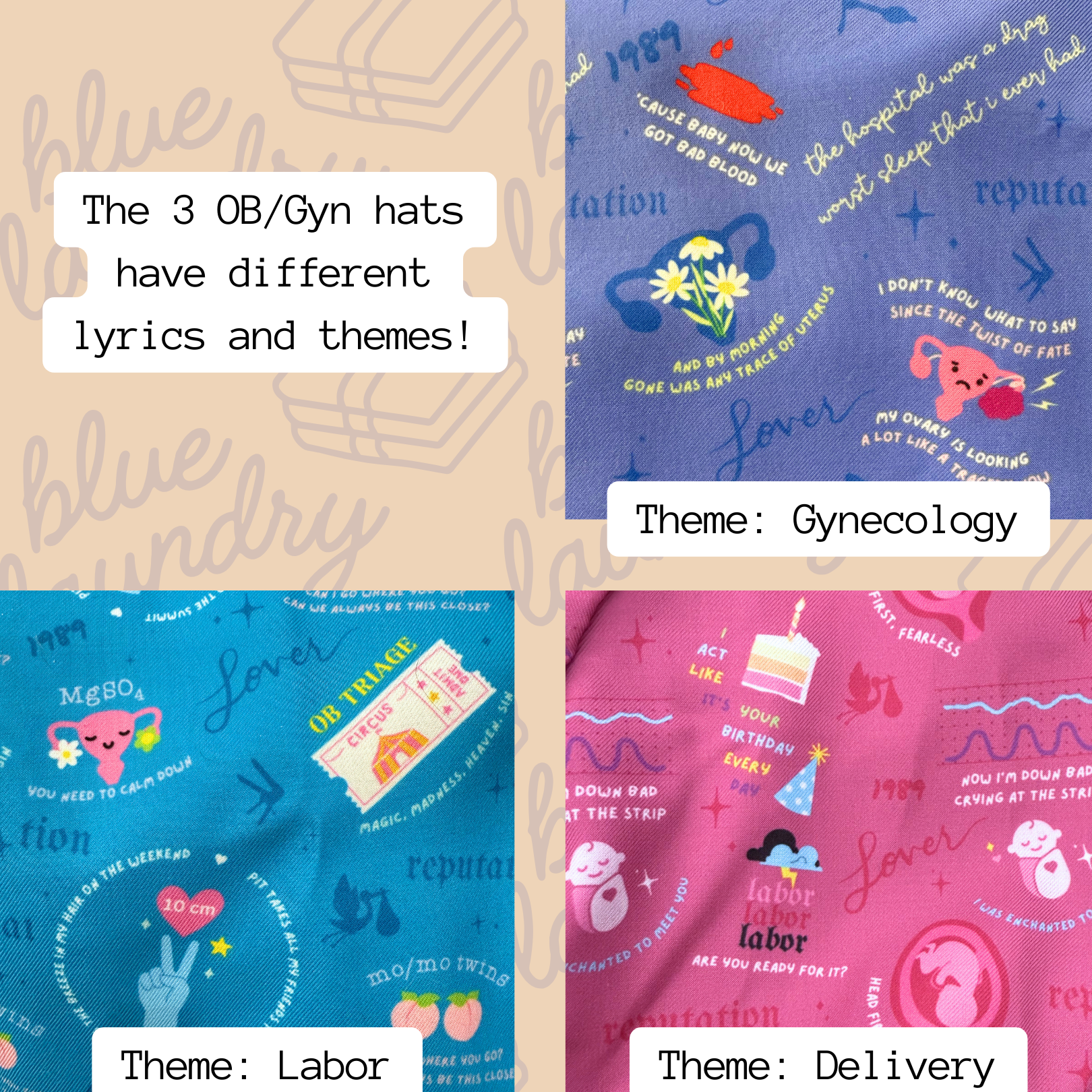 Swiftie Delivery πΆπ» - OB Gynecology, Midwife, Labor & Delivery Nurse Scrub Hat