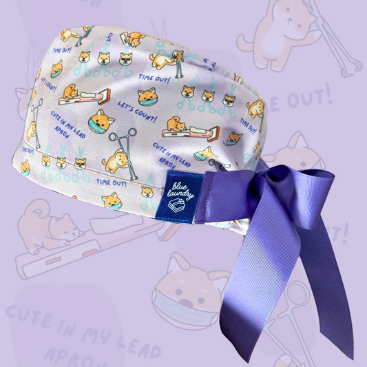 Shiba Inu in the OR 🐕 - Surgery / Operating Room Themed Scrub Hat (003)