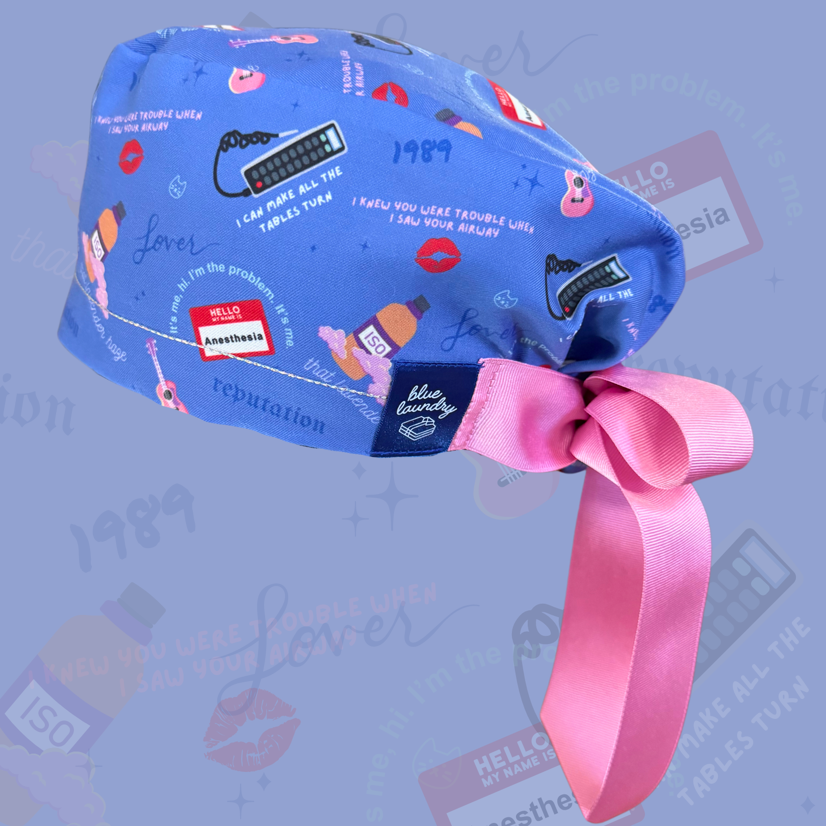 Swiftie Anesthesia 🎸- Scrub Hat for CRNAs, anesthesiologists, assistants