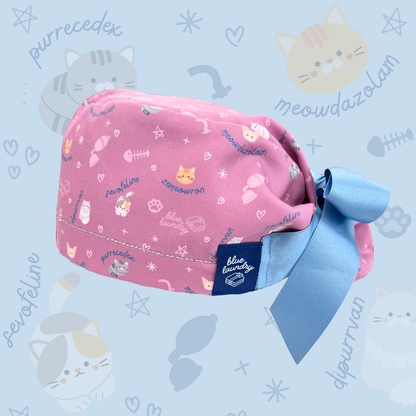 Meowdazolam 🐱 - Satin Lined Hat for Anesthesiologists, CRNAs
