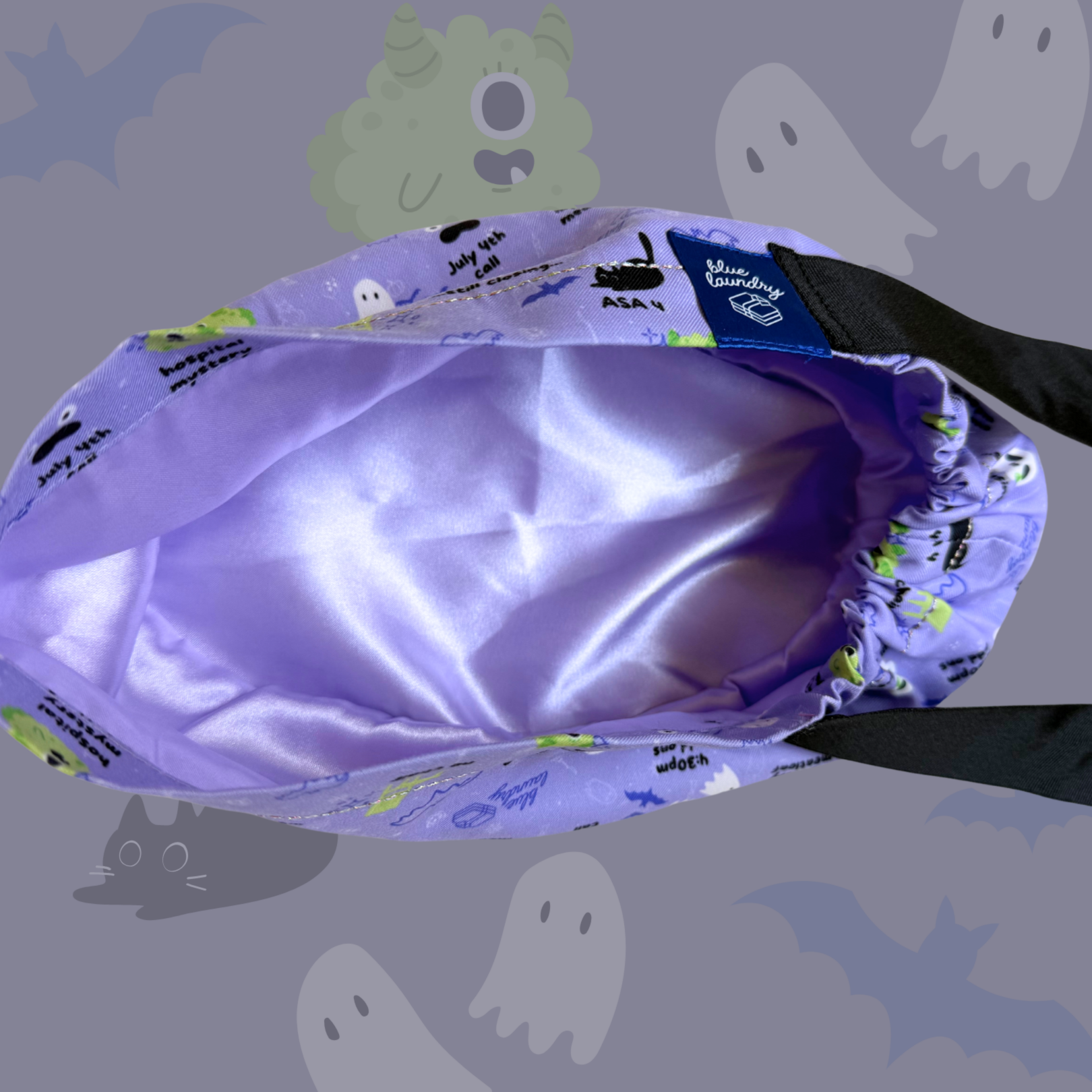 Halloween Anesthesia 👻 - Satin Lined Hat for Anesthesiologists, CRNAs