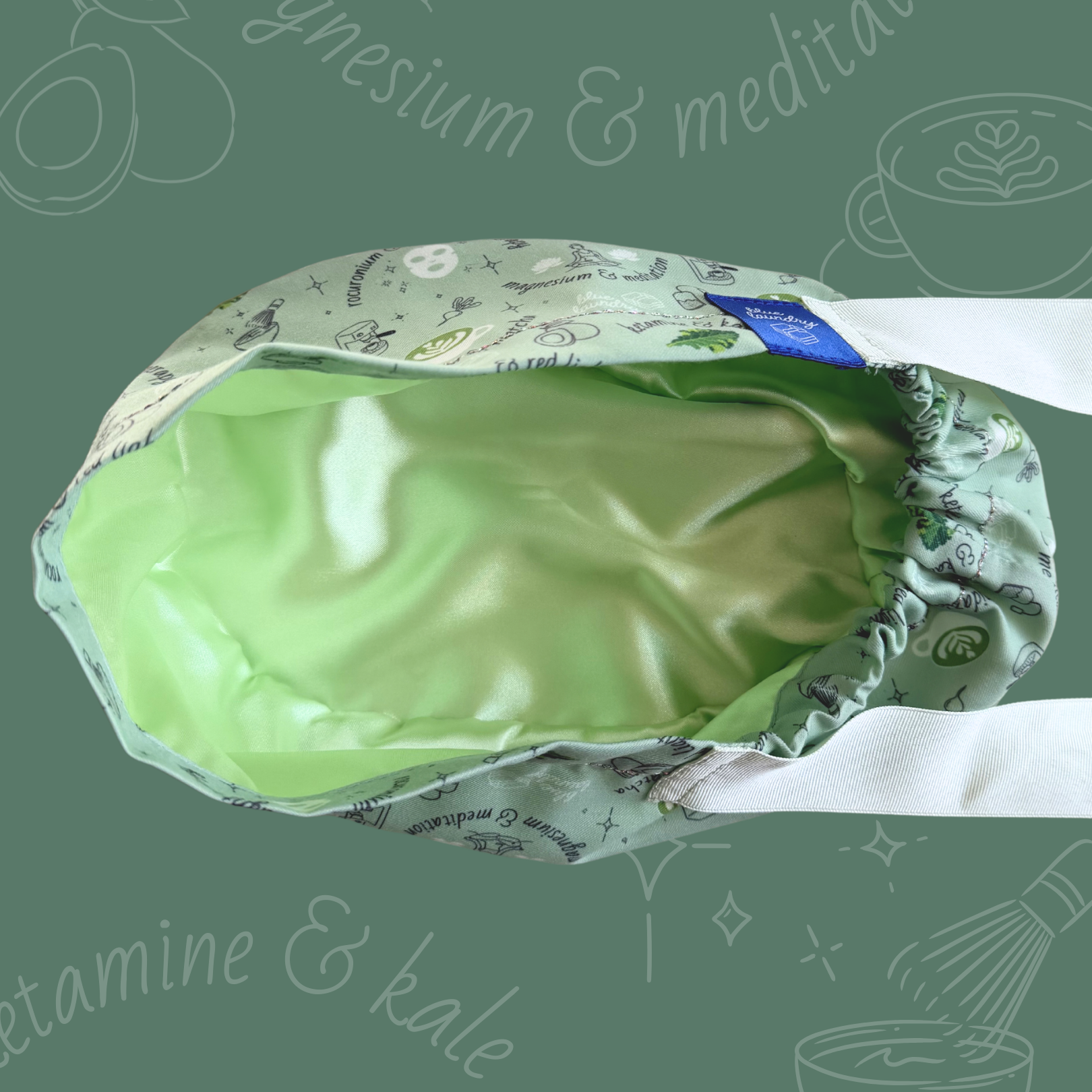 Wellness Girlie 🍵 - Satin Lined Scrub Hat for surgeons, nurses, anesthesiologists, CRNAs