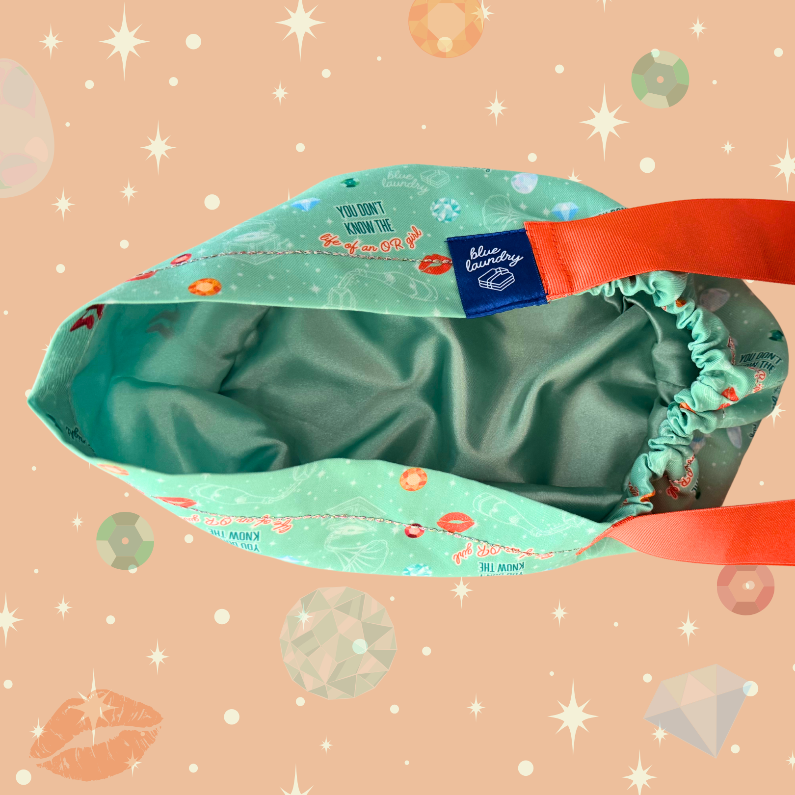 Life of an OR Girl 🧡 - Swiftie Showgirl Scrub Hat with Satin Lining